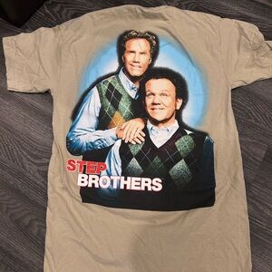Step Brothers Beige Graphic T-Shirt